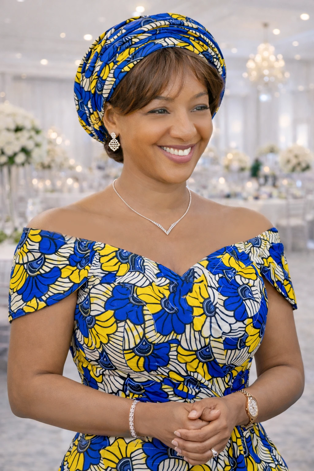 Abira Bonfoh en tenue professionnelle