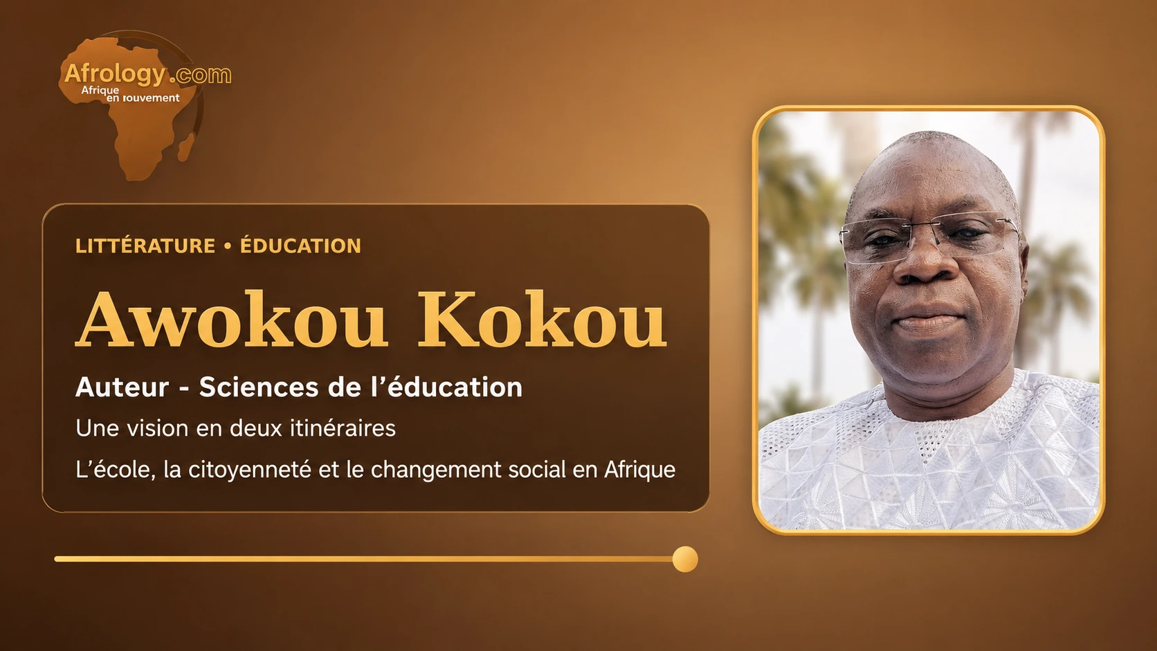 Awokou Kokou : Former un citoyen, pas seulement un diplômé